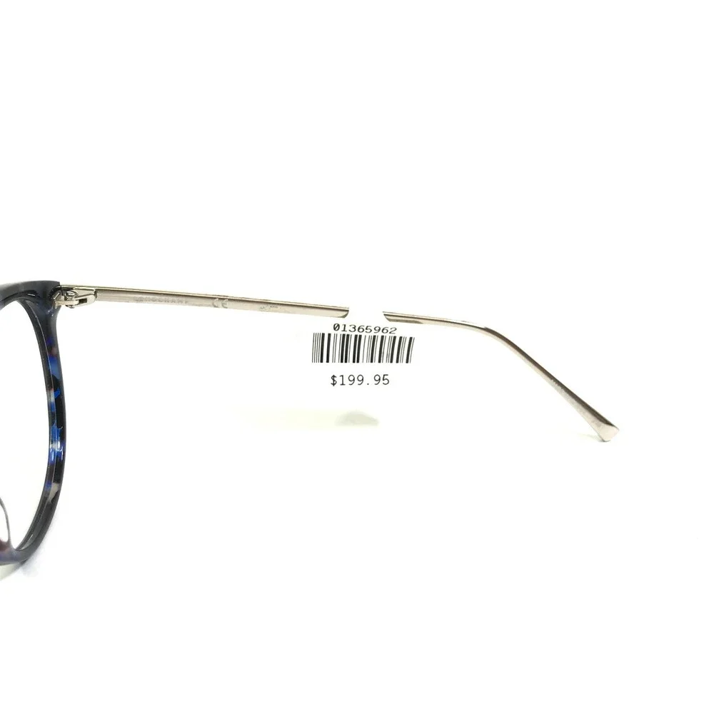 Longchamp Eyeglasses Frames LO2605 461 Tortoise Blue Silver Round 51-19-140
